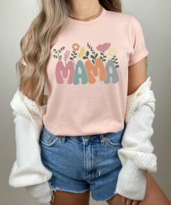 floral mama shirt for mothers day cute mom life tee personalized gifts for new moms and wives e6elp