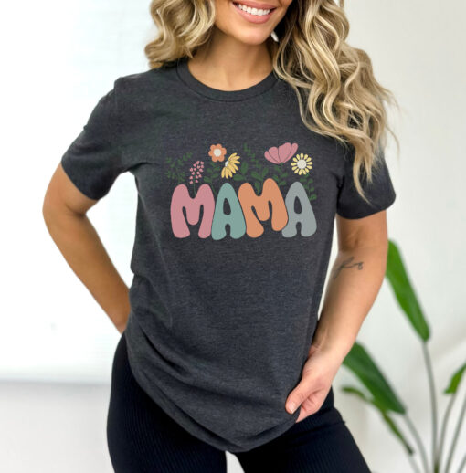 floral mama shirt for mothers day cute mom life tee personalized gifts for new moms and wives lbqbm