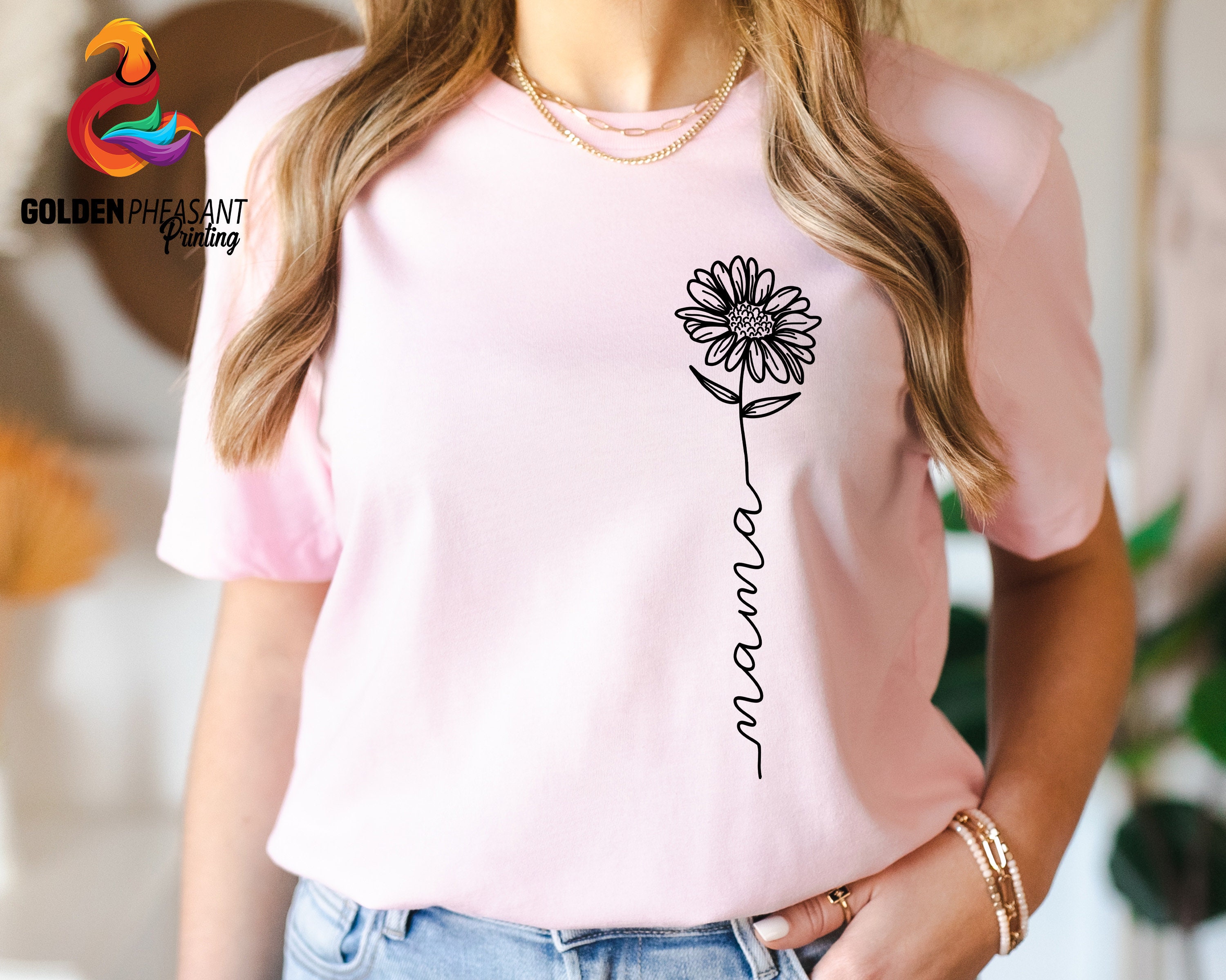 floral mama shirt for mothers day cute mom shirt with daisy design best mom ever floral t shirt mom life apparel e2pnk scaled