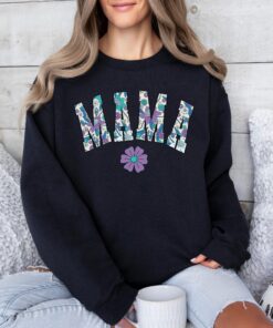 floral mama shirt for mothers day retro mom tee cute flower shirt for women new mom gift spring motherhood apparel cvn5j