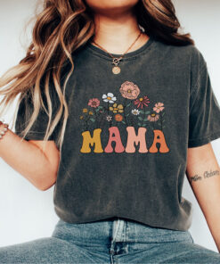 floral mama shirt for mothers day vintage style flower mom t shirt best mom ever gift cute mom life tee 1y7o3