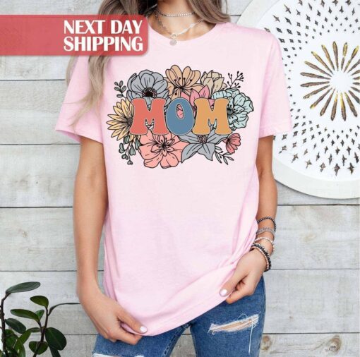 floral mama shirt for new mothers best mom shirt flower design cute mom t shirt ideal for mothers day and birthdays