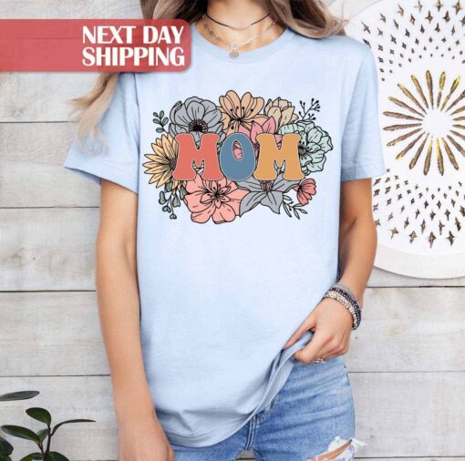 floral mama shirt for new mothers best mom shirt flower design cute mom t shirt ideal for mothers day and birthdays wzvze