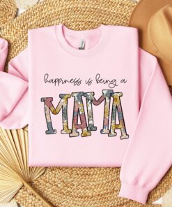 floral mama shirt happiness being a mama sweatshirt retro tee for mothers day and baby shower gifts kpn3s