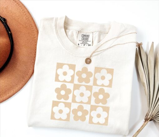 floral mama shirt retro daisy design cute mom life t shirt for mothers day unique gift for moms cqitn
