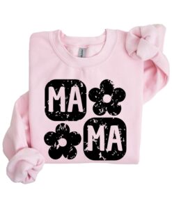 floral mama shirt retro mom hoodie comfortable sweatshirt cute mom life apparel trendy mother day gift bsobb