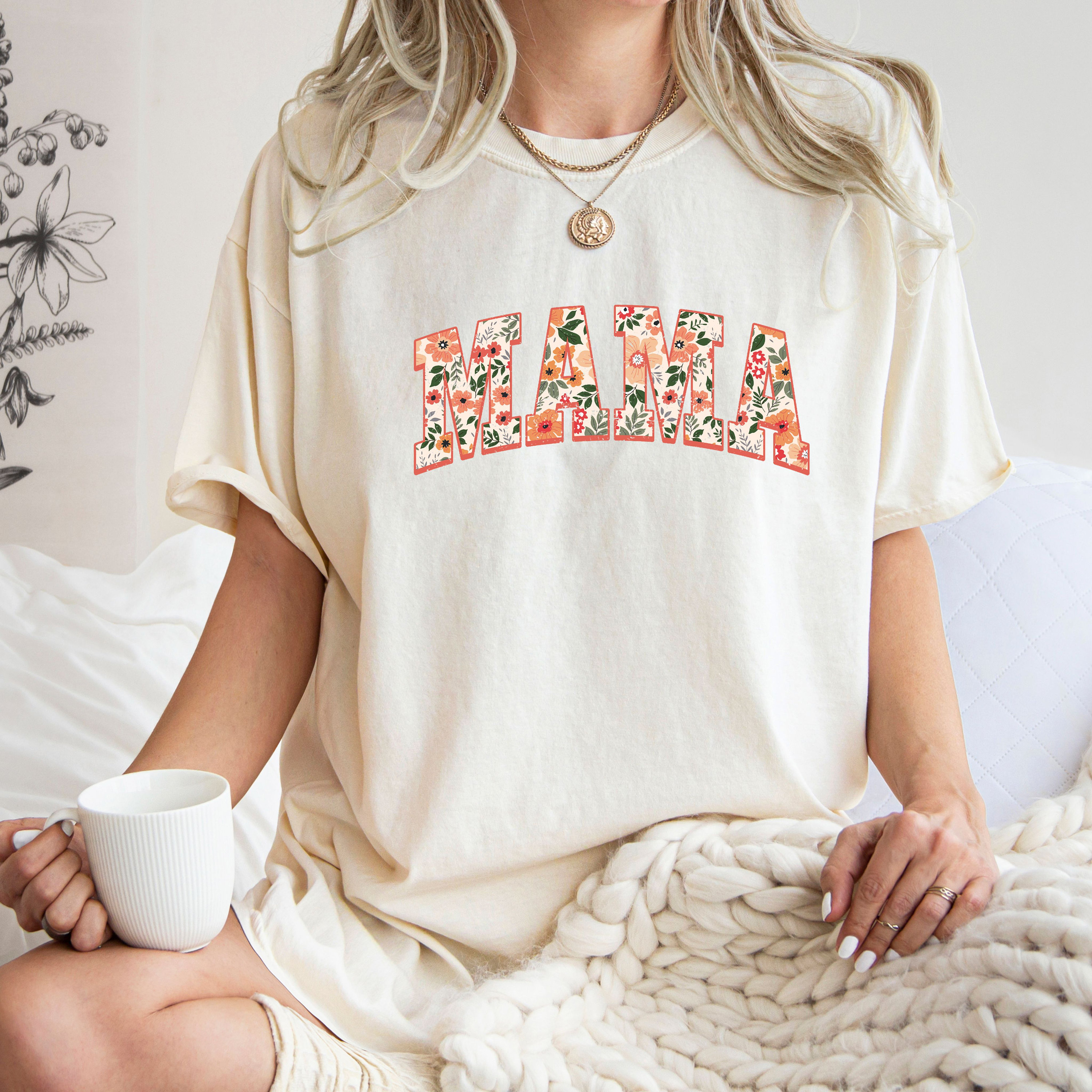 floral mama shirt with wildflowers for moms cute boho mama tee for mothers day gifts and personalized mom life shirts ddfg4 scaled