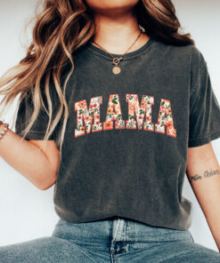 floral mama shirt with wildflowers for moms cute boho mama tee for mothers day gifts and personalized mom life shirts mw4i4