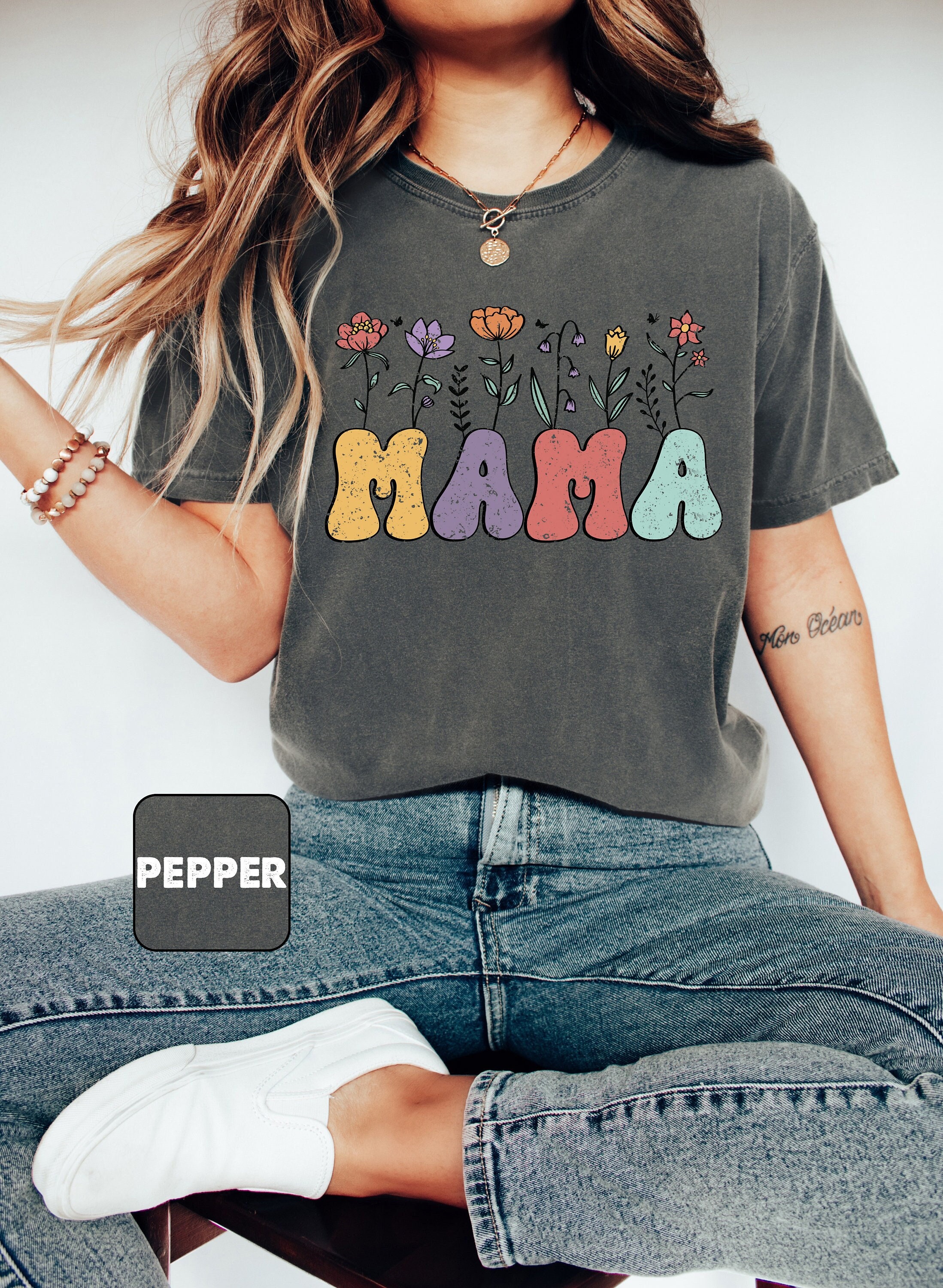 floral mama shirt with wildflowers retro design cute mom tee for mothers day unique gift for new moms ou1y8 scaled