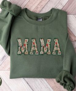 floral mama sweatshirt and hoodie cute mom life shirt for mothers day new mom pregnancy announcement crewneck vubmo