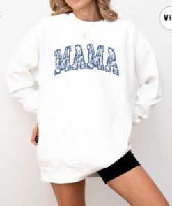 floral mama sweatshirt crewneck for new moms first mothers day gift cute mama shirt baby announcement apparel lhbae