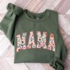 floral mama sweatshirt cute graphic tee for strong women perfect for mothers day gifts and everyday wear 6bu9c scaled