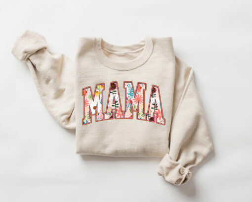 floral mama sweatshirt cute mom life crewneck best mom ever shirt for mothers day personalized gift evjcz