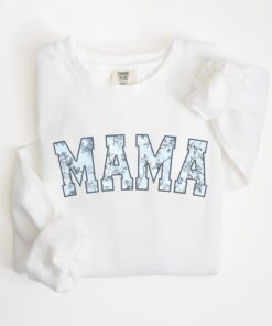 floral mama sweatshirt cute mom shirt for mothers day new mom gift personalized mama sweater for moms 1l4n8