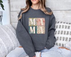 floral mama sweatshirt cute mom shirt for mothers day new mom gift personalized mommy sweater for her 4orxl