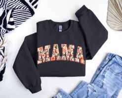 floral mama sweatshirt cute mom shirt mothers day gift personalized new mom gift mommy sweater for her iojoj