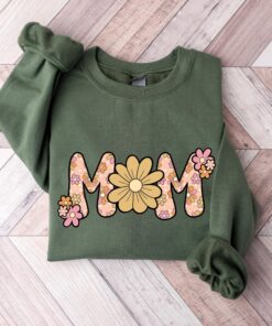 floral mama sweatshirt flower t shirt cute mom life shirt floral mothers day gift for new moms wildflower tee yjtl3