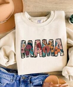 floral mama sweatshirt for fall stylish mothers day gift trendy mom tee comfortable sweatshirt for moms rnkzm