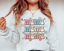 floral mama sweatshirt mom life shirt for mothers day gift cute mom shirt vintage style sweatshirt for moms ef6gw