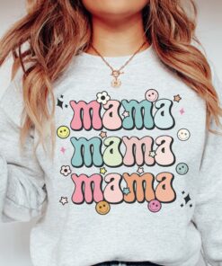 floral mama sweatshirt mom life shirt for mothers day gift cute mom shirt vintage style sweatshirt for moms ef6gw