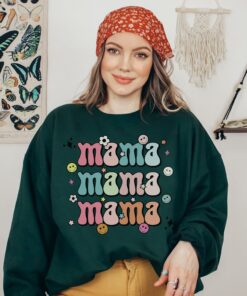 floral mama sweatshirt mom life shirt for mothers day gift cute mom shirt vintage style sweatshirt for moms yor9g
