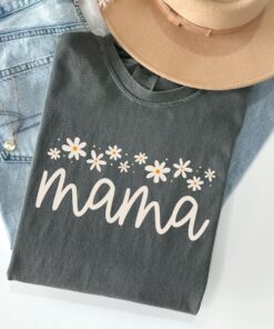 floral mama t shirt for first mothers day pregnancy announcement cute mom life shirt unique gift for new moms diafx