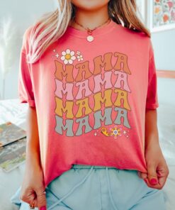 floral mama t shirt for mom life mothers day gift cute mom shirt vintage floral design xgac5