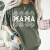 floral mama t shirt for mothers day birthday gift from daughter cute mom life shirt baby shower gift 0xhgm