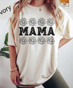 floral mama t shirt for mothers day birthday gift from daughter cute mom life shirt baby shower gift iruga