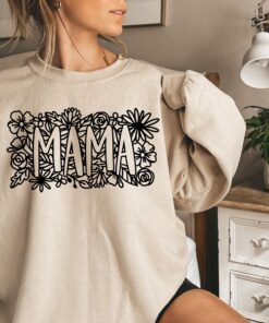 floral mama t shirt for mothers day cute mom shirt vintage style best mom ever tee for mom life and gifts qbwac