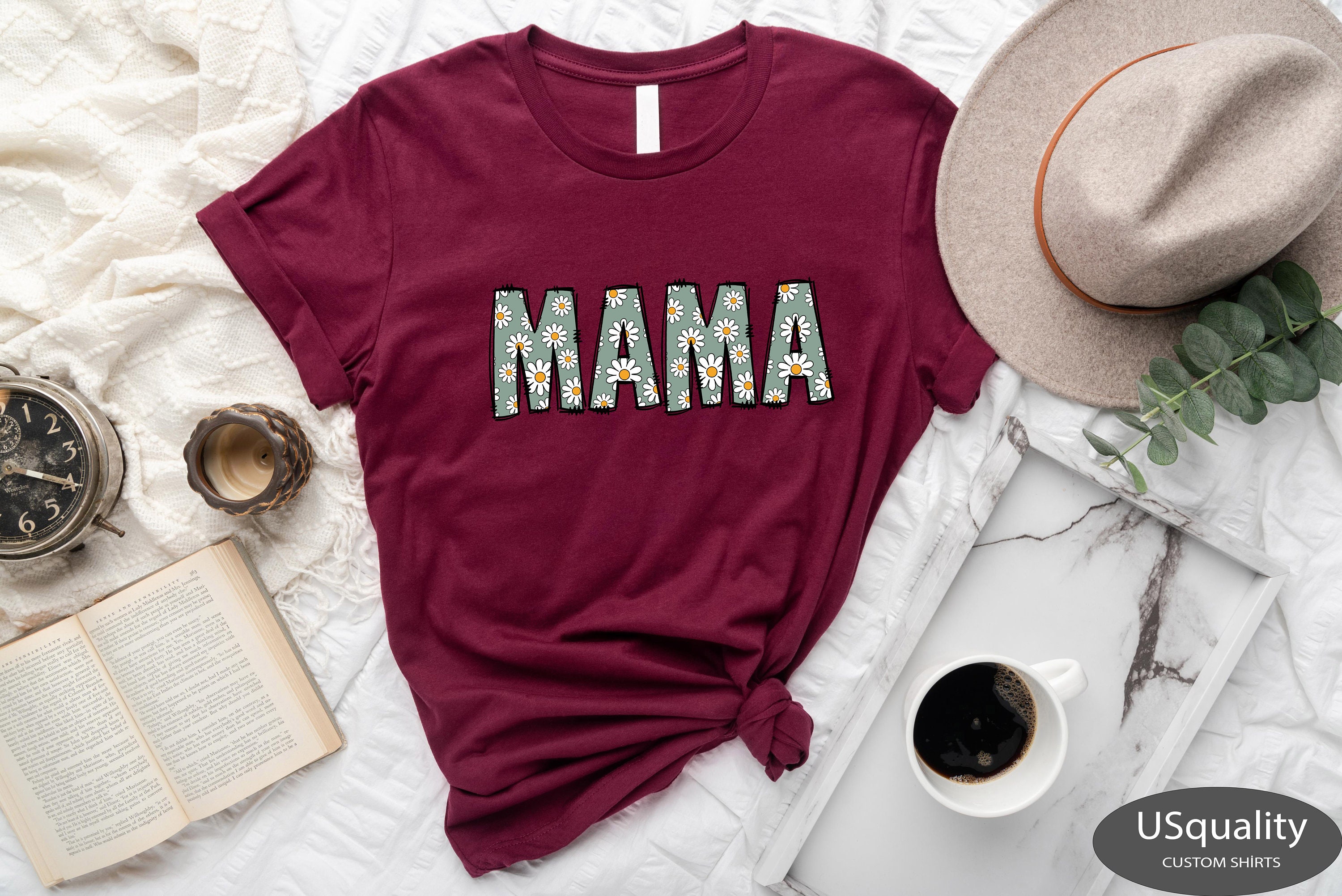 floral mama t shirt for mothers day wildflower mom tee birthday gift for new mom cute flower shirt yn5zb scaled