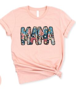 floral mama t shirt trendy mother tee for moms best mom ever shirt cute floral design for mothers day gifts 3wpab