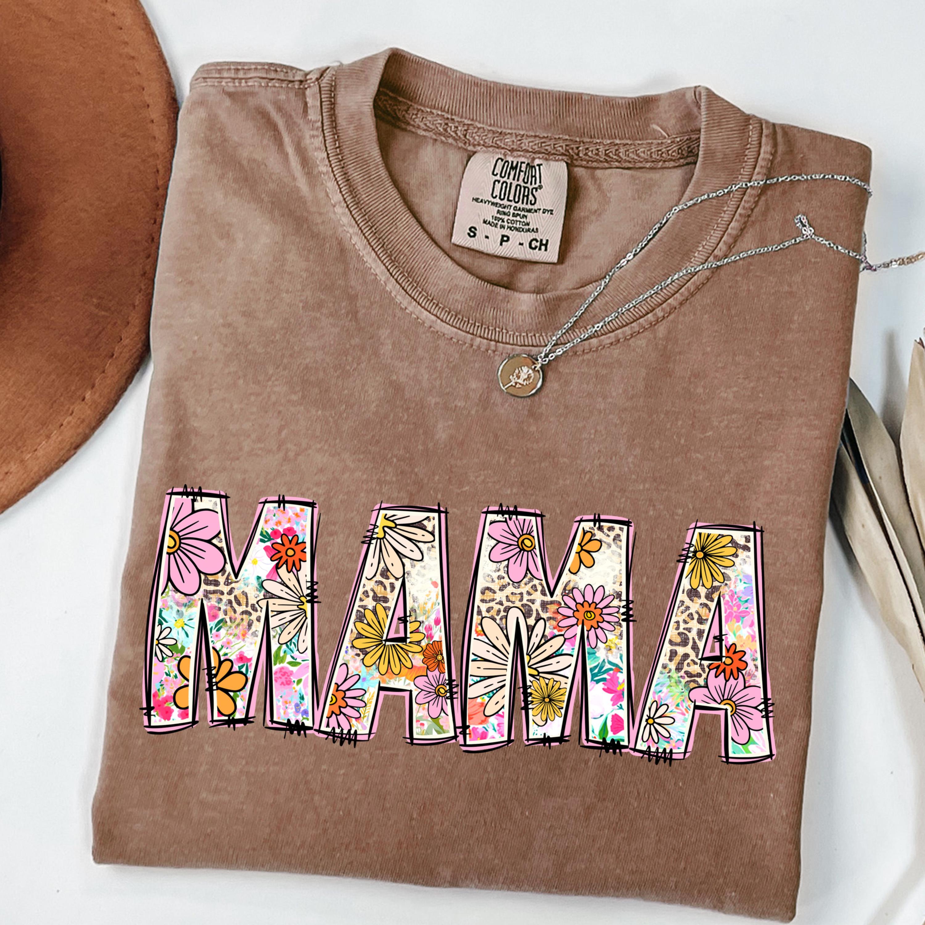 floral mama t shirt vintage mom shirt retro style for mothers day gifts cute flower mom tee ifccs scaled