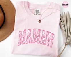 floral mamaw shirt for grandma personalized mothers day gift cute mamaw t shirt christmas gift for grandma cxola