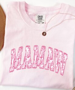 floral mamaw shirt for grandma personalized mothers day gift cute mamaw t shirt christmas gift for grandma cxola