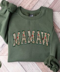 floral mamaw sweatshirt best mamaw ever crewneck for mothers day and christmas gifts for grandma cwmca