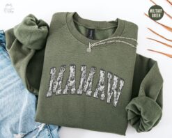 floral mamaw sweatshirt crewneck for grandma gifts mothers day and christmas personalized mamaw apparel ngbkf