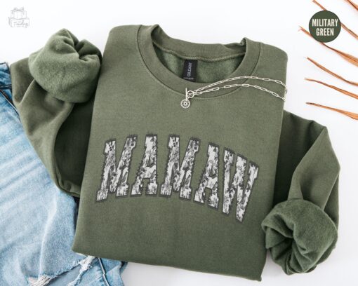 floral mamaw sweatshirt crewneck for grandma gifts mothers day and christmas personalized mamaw apparel ngbkf