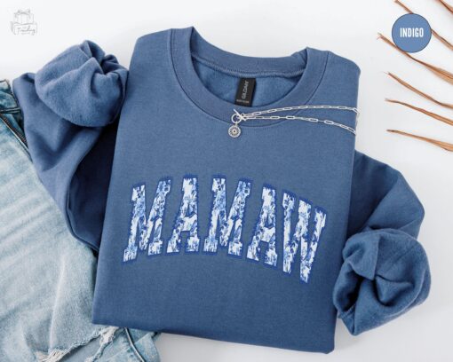 floral mamaw sweatshirt for grandma gifts cute mamaw crewneck unique mothers day and christmas presents dh8mj