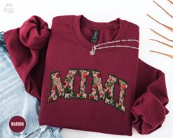 floral mimi sweatshirt for grandma best mimi shirt mothers day gift cute vintage style grandma apparel 9wry2