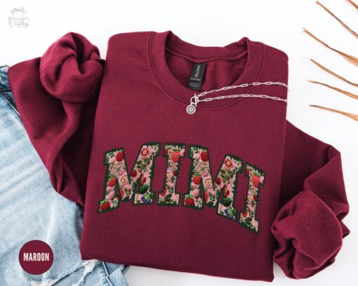 floral mimi sweatshirt for grandma best mimi shirt mothers day gift cute vintage style grandma apparel 9wry2
