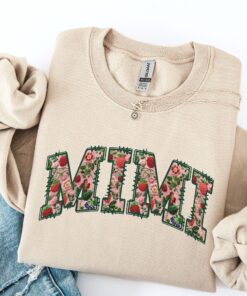 floral mimi sweatshirt for grandma best mimi shirt mothers day gift cute vintage style grandma apparel gu5xh