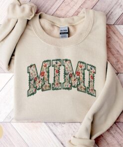 floral mimi sweatshirt for grandma best mimi shirt mothers day gift personalized mimi gifts crewneck christmas present hohgy