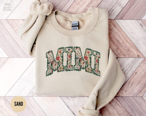 floral mimi sweatshirt for grandma best mimi shirt mothers day gift personalized mimi gifts crewneck christmas present hohgy