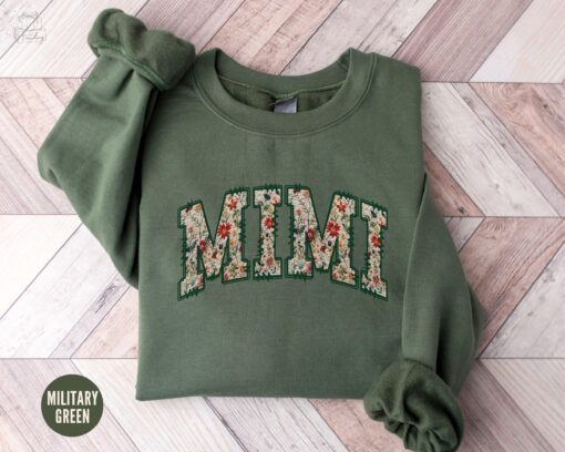 floral mimi sweatshirt for grandma best mimi shirt mothers day gift personalized mimi gifts crewneck christmas present vv6vo