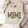 floral mimi sweatshirt with sunflower design best grandma gift for mothers day or christmas unique mimi crewneck f51fe