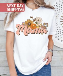 floral mom shirt butterfly design for moms and moms to be best mama shirt trendy gifts for mothers day liuv8