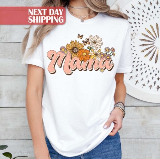 floral mom shirt butterfly design for moms and moms to be best mama shirt trendy gifts for mothers day liuv8