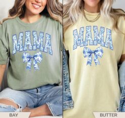 floral mom shirt for mothers day with spring flowers vintage mama chinoiseries design cute mom life t shirt mvwj6