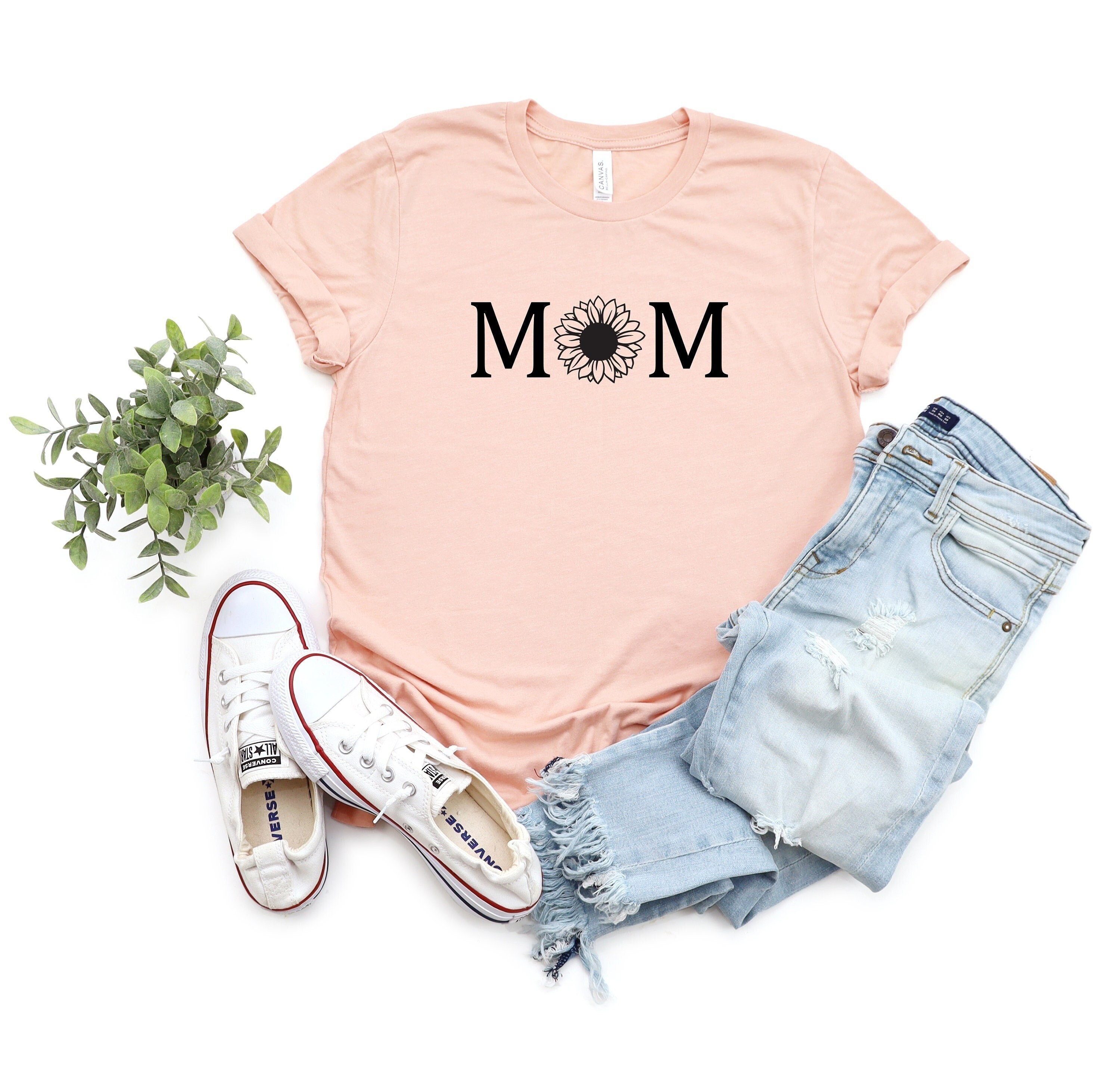 floral mom shirt with sunflower design cute mom life t shirt for mothers day best mom ever gift hzhwi scaled